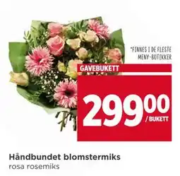 Meny Håndbundet blomstermiks, NOK 299 tilbud