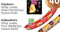 Meny Falukorv, NOK 40 tilbud