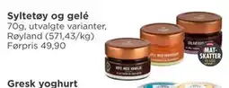 Meny Syltetøy og gelé, NOK 40 tilbud