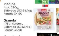 Meny Piadina, NOK 25 tilbud