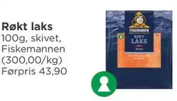 Meny Røkt laks, NOK 30 tilbud