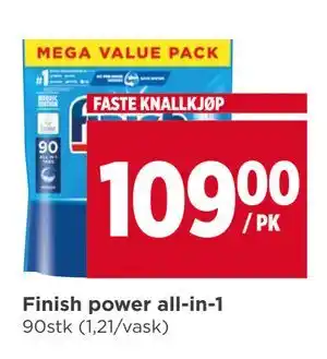 Meny Finish power all-in-1, NOK 109 tilbud