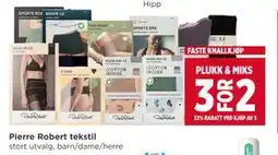Meny Pierre Robert tekstil tilbud