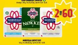 Coop Prix NORVEGIA SKIVET OST, NOK 60 tilbud