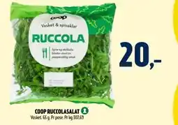 Coop Prix COOP RUCCOLASALAT, NOK 20 tilbud