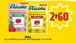 Coop Prix RICOLA, NOK 60 tilbud