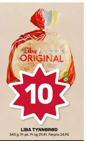 Matkroken LIBA TYNNBRØD, NOK 10 tilbud