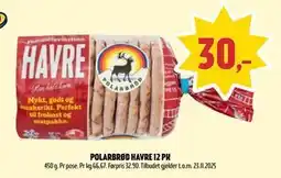 Coop Prix POLARBRØD HAVRE 12 PK, NOK 30 tilbud