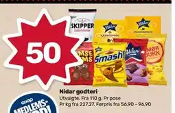 Matkroken Nidar godteri, NOK 50 tilbud