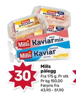 Matkroken Mills pålegg, NOK 30 tilbud