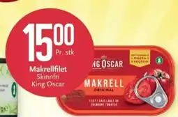 CC Mat Makrellfilet Skinnfri King Oscar tilbud