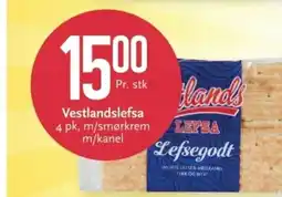 CC Mat Vestlandslefsa 4 pk, m/smørkrem m/kanel tilbud