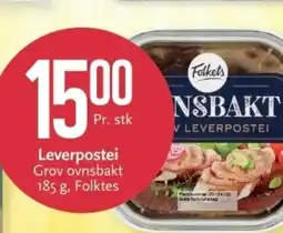 CC Mat Leverpostei Grov ovnsbakt , Folktes tilbud
