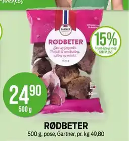 Kiwi RØDBETER, NOK 24.9 tilbud