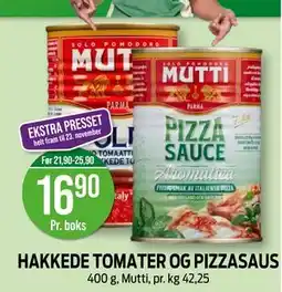 Kiwi HAKKEDE TOMATER OG PIZZASAUS, NOK 16.9 tilbud