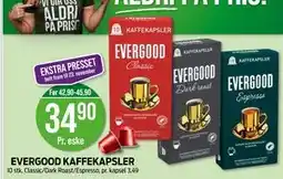 Kiwi EVERGOOD KAFFEKAPSLER, NOK 34.9 tilbud