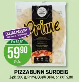 Kiwi PIZZABUNN SURDEIG, NOK 59.9 tilbud