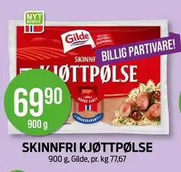 Kiwi SKINNFRI KJØTTPØLSE, NOK 69.9 tilbud