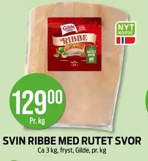 Kiwi SVIN RIBBE MED RUTET SVOR, NOK 129 tilbud