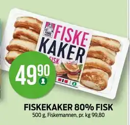 Kiwi FISKEKAKER 80% FISK, NOK 49.9 tilbud