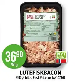 Kiwi LUTEFISKBACON, NOK 36.9 tilbud