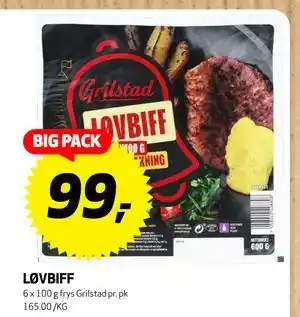 Bunnpris LØVBIFF, NOK 99 tilbud