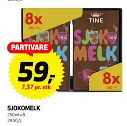Bunnpris SJOKOMELK, NOK 59 tilbud