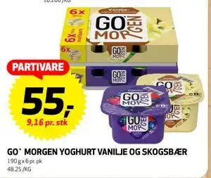 GO` MORGEN YOGHURT VANILJE OG SKOGSBÆR, NOK 55