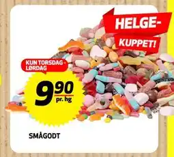 Bunnpris SMÅGODT, NOK 9.9 tilbud