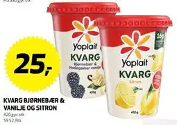 Bunnpris KVARG BJØRNEBÆR & VANILJE OG SITRON, NOK 25 tilbud