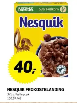 Bunnpris NESQUIK FROKOSTBLANDING, NOK 40 tilbud