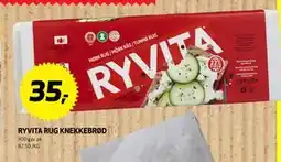Bunnpris RYVITA RUG KNEKKEBRØD, NOK 35 tilbud
