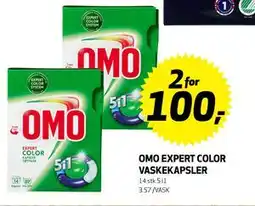 Bunnpris OMO Expert Color Vaskekapsler, NOK 100 tilbud