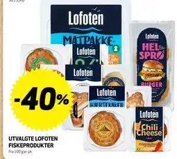 Bunnpris UTVALGTE LOFOTEN FISKEPRODUKTER tilbud