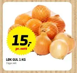 Bunnpris LØK GUL 1 KG, NOK 15 tilbud