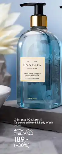 Oriflame Essense&Co. Lotus & Cedarwood Hand & Body Wash tilbud