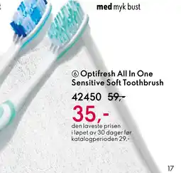 Oriflame Optifresh All In One Sensitive Soft Toothbrush tilbud