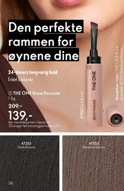Oriflame THE ONE Brow Pomade tilbud