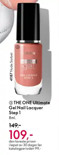 Oriflame THE ONE Ultimate Gel Nail Lacquer Step 1 tilbud