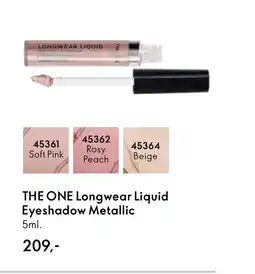 Oriflame THE ONE Longwear Liquid Eyeshadow Metallic tilbud
