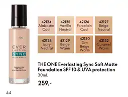 Oriflame THE ONE Everlasting Sync Soft Matte Foundation SPF 10 & UVA protection tilbud