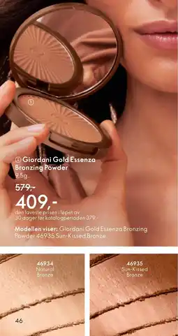 Oriflame Giordani Gold Essenza Bronzing Powder tilbud