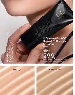 Oriflame Giordani Gold CC Cream SPF 30+ UVA Protection tilbud