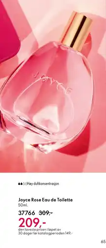 Oriflame Joyce Rose Eau de Toilette tilbud