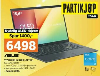 POWER Vivobook 15 oled laptop tilbud