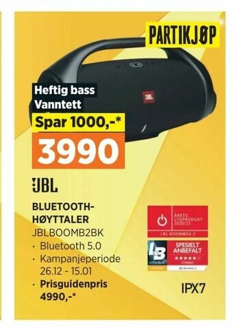 POWER Bluetooth- høyttaler tilbud