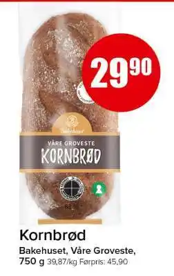 Spar KORNBRØD tilbud