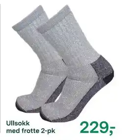 Felleskjøpet Ullsokk med frotte 2-pk, NOK 229 tilbud