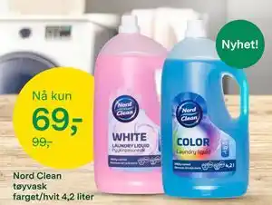 Felleskjøpet Nord Clean tøyvask farget/hvit 4,2 liter, NOK 69 tilbud