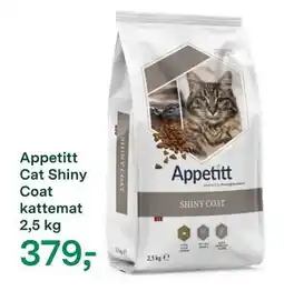Felleskjøpet Appetitt Cat Shiny Coat kattemat 2,5 kg, NOK 379 tilbud